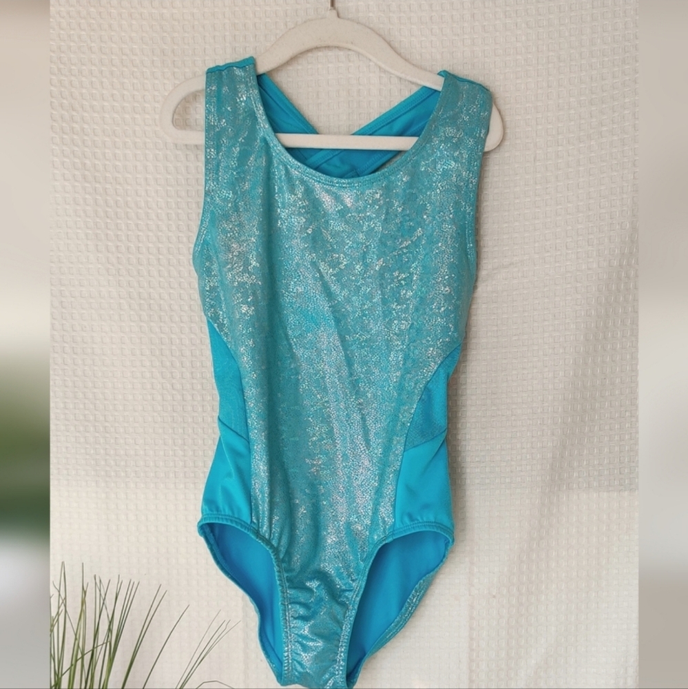 More Than Magic Girls Blue Swimsuit Size M(7/8)
